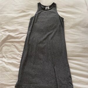 H&M Dark Gray Sleeveless Midi Dress
